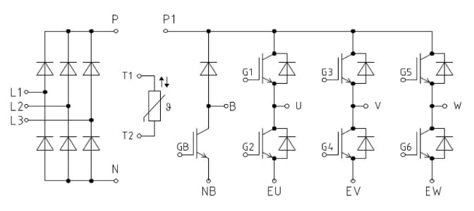 Application Circuit Diagram - Infineon Technologies EasyPIM™ IGBT Module Application Circuit Diagram - Infineon Technologies EasyPIM™ IGBT Module