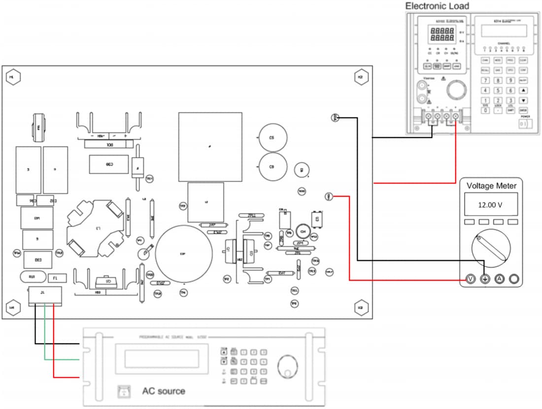Mechanical Drawing - Texas Instruments PFCLLCSREVM034 AC to Isolated DC Evaluation Module