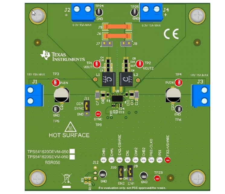 Texas Instruments TPS541620xEVM Evaluation Modules