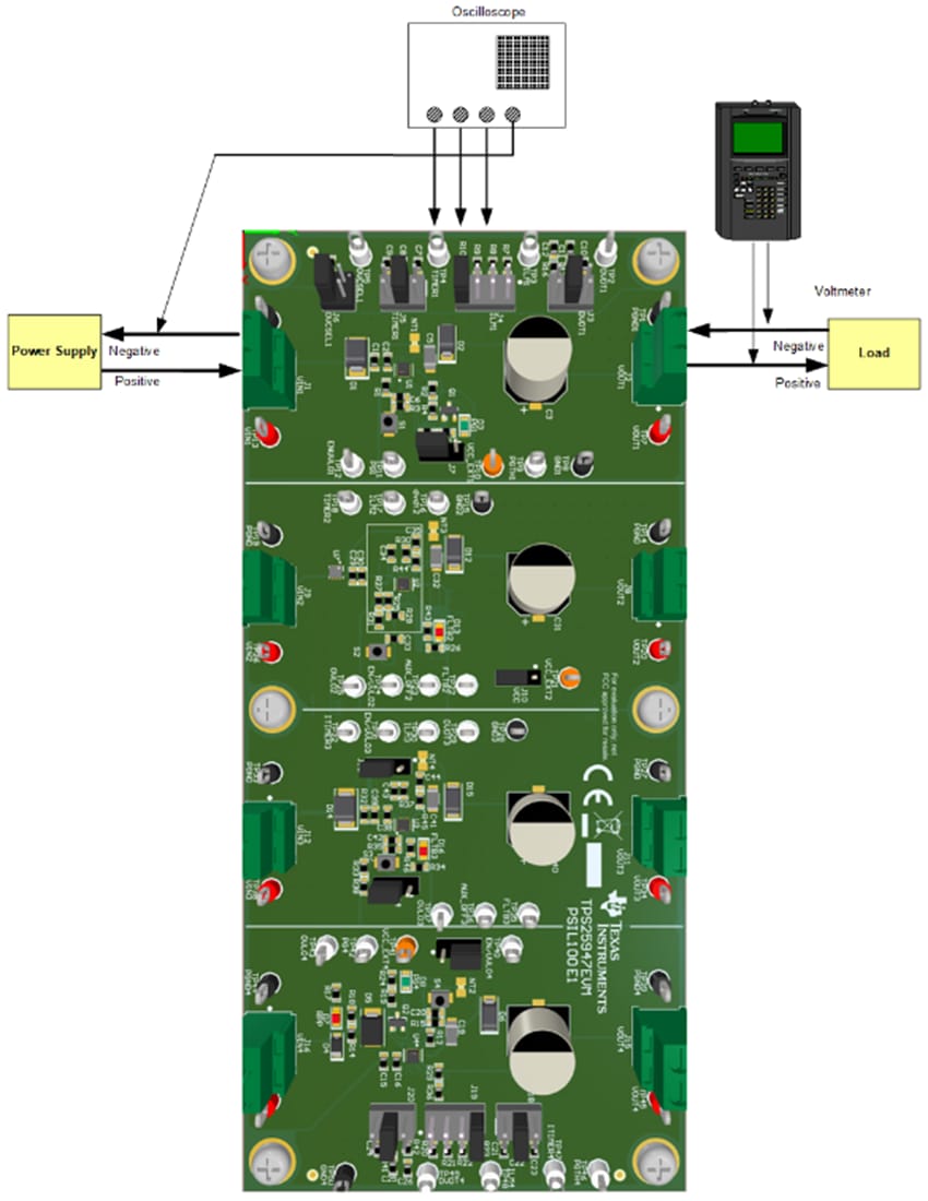 Mechanical Drawing - Texas Instruments TPS25947EVM eFuse Evaluation Module (EVM)