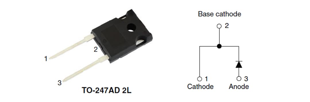 Schematic - Vishay VS-E5Px7512L 75A FRED Pt® G5 Hyperfast Rectifiers Schematic - Vishay VS-E5Px7512L 75A FRED Pt® G5 Hyperfast Rectifiers