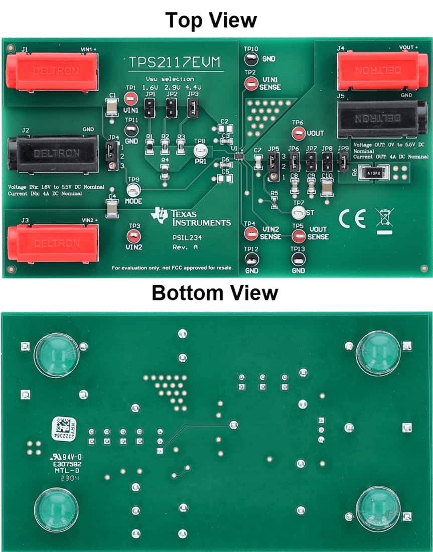Mechanical Drawing - Texas Instruments TPS2117EVM MUX Evaluation Module (EVM)