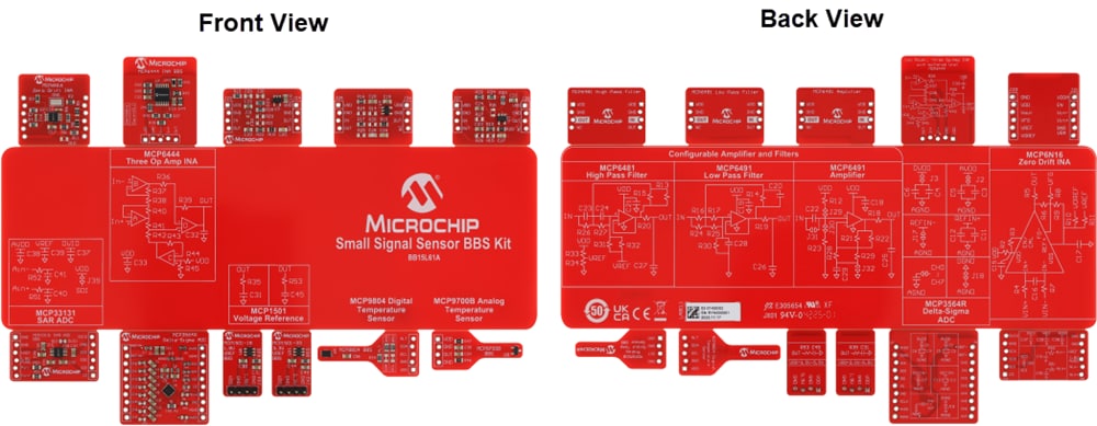Mechanical Drawing - Microchip Technology BB15L61A Small Signal Sensor BBS Kit
